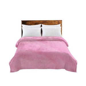 DreamZ 320GSM 220x240cm Ultra Soft Mink Pink Queen-1973194035397005312