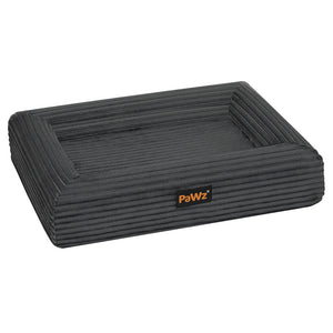 Pawz XXL Size Orthopedic Dog Bed with Corduroy Removable Cover Waterproof Washable Grey-1996005464428646400