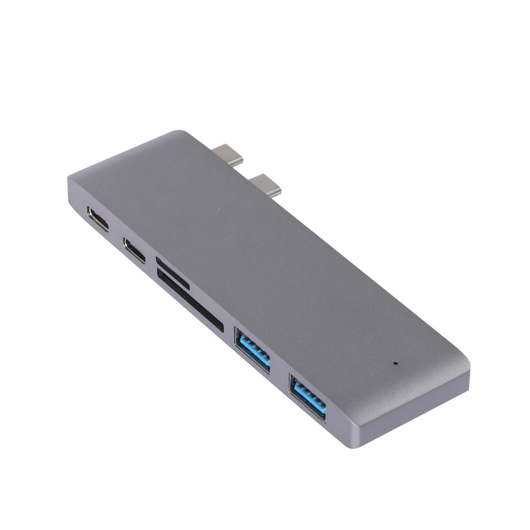 usb-3-0-type-c-hub-6-port-powered-adapter-grey-1975420424137347072