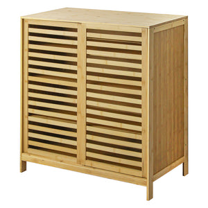 Levede Bamboo Storage Cabinet Freestanding Natural-1996005370186829824