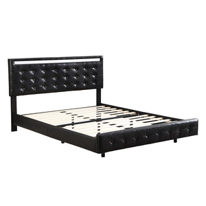 Levede  Floating Bed Frame Queen with Headboard LED Lights Mattress Base-1996005556841746432
