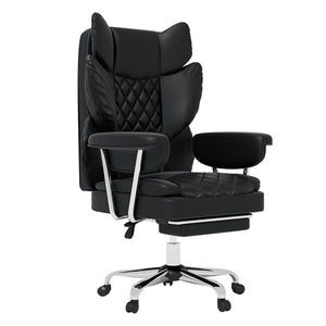 Levede Gaming Office Chair High Back PU Leather Black-1996009988778233856