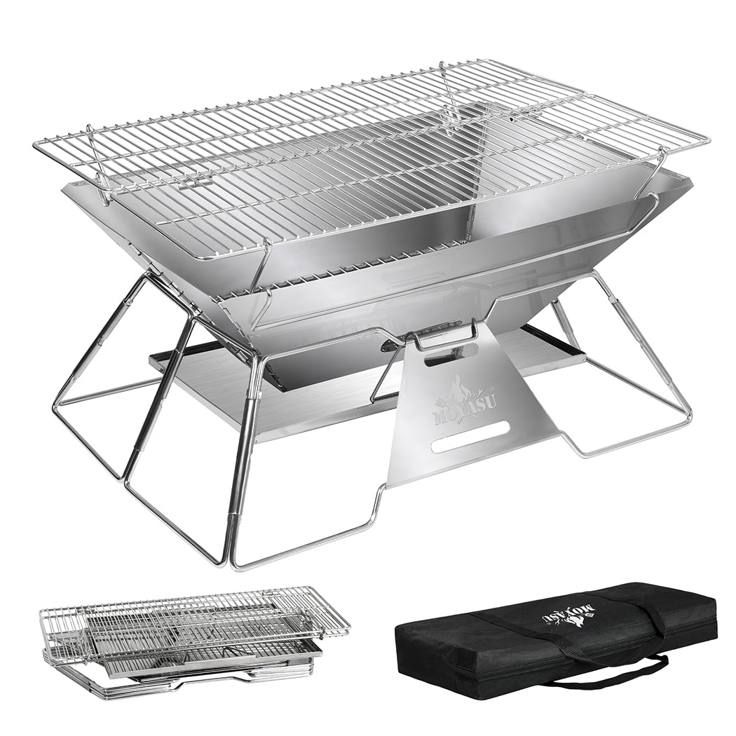 levede-portable-folding-bbq-charcoal-grill-silver-1996005436452638720