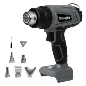 Traderight 21V Heat Gun Kit 500°C Cordless 5 Nozzles-1996005589754449920