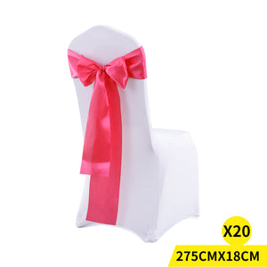 20x Satin Table Runners Chair Sashes Mauve-1975420512502943744
