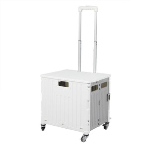 Folding Shopping Trolley Cart Portable Beige-1973193722061524992