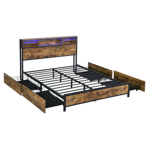 Levede bed frame queen-1996005390717947904
