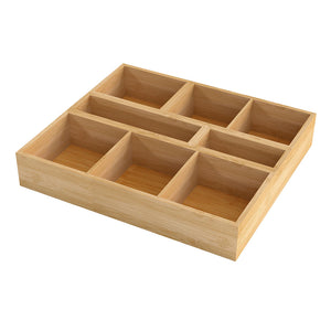 Toque Bamboo Drawer Organizer Multi-Use Storage Box-1996005512474398720