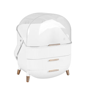 Makeup Organizer Case Drawer Portable White-1975420500238798848