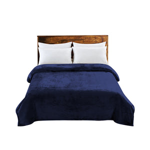 DreamZ 320GSM 220x240cm Ultra Soft Mink Navy Queen-1973194035220844544