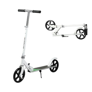MONVELO Folding Scooter Dual Large Wheels White-1996005492748587008