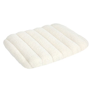 Pawz M Size Orthopedic Dog Bed with Sherpa Plush Removable Cover in White-1996005458556620800