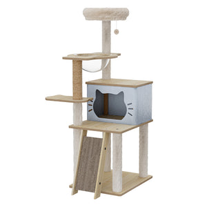 Pawz Cat Tree Tower Scratcher Wood Condo House 120cm-1996005457147334656