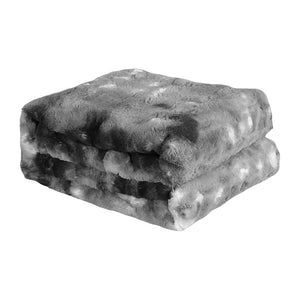 Dreamz Luxury Tie-dyed Blanket Grey 152cm x 203 cm-1996005551426899968