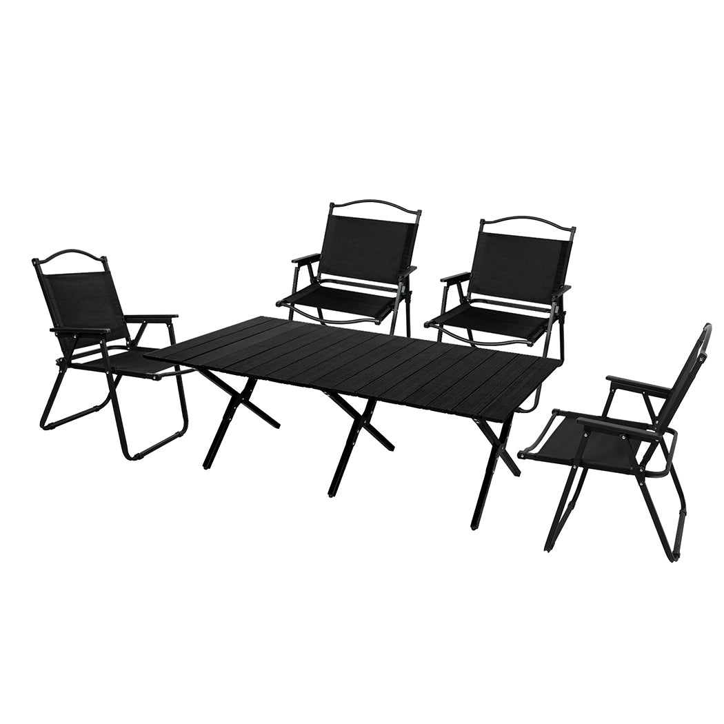 levede-folding-camping-table-chair-set-black-1973194001569943552