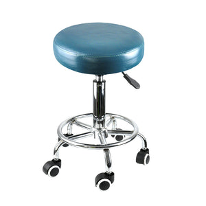 Levede Bar Stools Salon Stool Swivel Teal-1973193726352297984