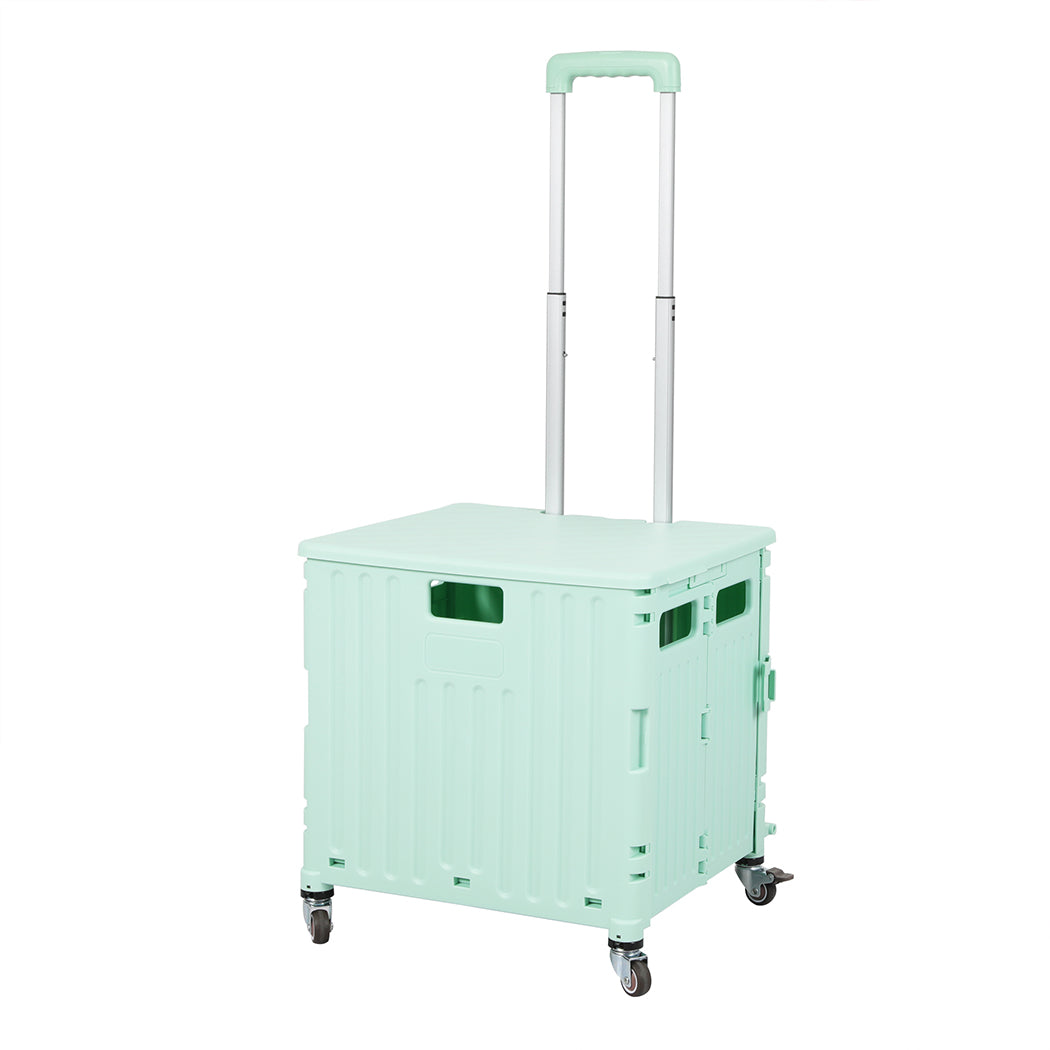 folding-shopping-trolley-cart-portable-green-1973193722497732608