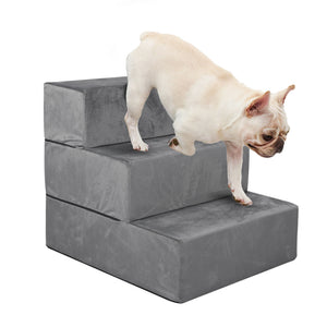 PaWz Pet Stairs 3 Steps Portable Adjustable Medium-1975420444764934144
