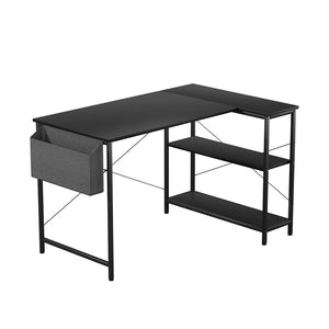 Levede L Shaped Computer Desk Corner Desk Black-1996005368404250624