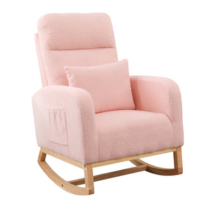Levede Rocking Chair Ottoman Footrest With Side Pocket-1996005438658842624