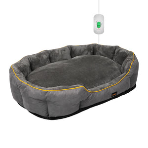 PaWz Electric Pet Heater Bed Heated M Grey Medium-1973193656521330688
