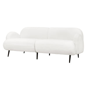 Levede Cloud Sofa 3 Seater Sherpa Fleece White-1996005373437415424