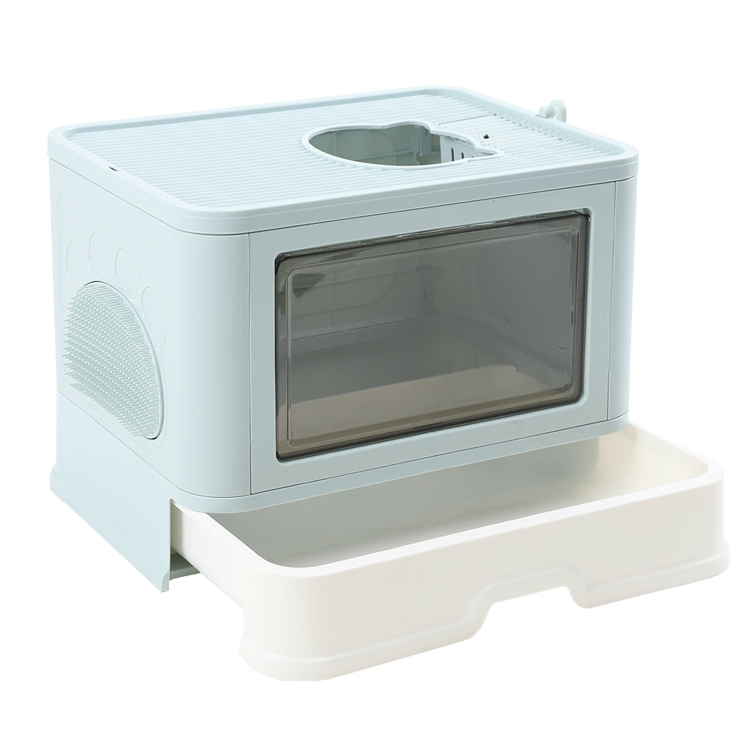 pawz-foldable-cat-litter-box-tray-enclosed-blue-1975420460065755136