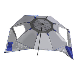 Mountview Beach Umbrella Outdoor Umbrellas Blue 2.33M-1973193757402730496