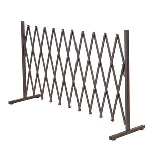 Garden Security Fence Gate Gate Metal Brown-1973194021266395136
