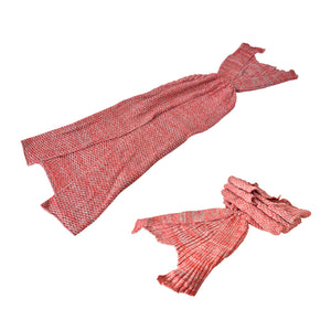 Mermaid Tail Crochet Blanket Sofa Rug-1996005387039543296