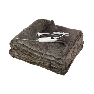 DreamZ Electric Throw Blanket Heated Timer Bedding Washable Warm Winter Plush BR-1973193801950433280