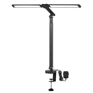 Emitto Double Head LED Desk Lamp Dimmable With Clamp-1996005452177084416