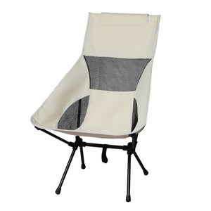 Levede Camping Chair Folding Outdoor Large Beige-1973193997778292736
