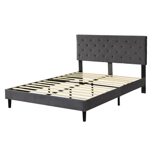 Levede Bed Frame Queen Size Mattress Grey-1973194030611304448