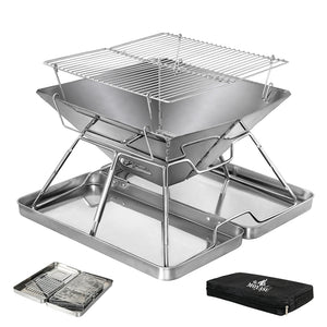 Levede Folding BBQ Portable Charcoal Grill 2-IN-1-1996005436268089344