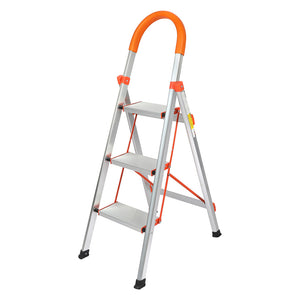 Traderight 3 Step Ladder Folding Aluminium-1973193887275159552