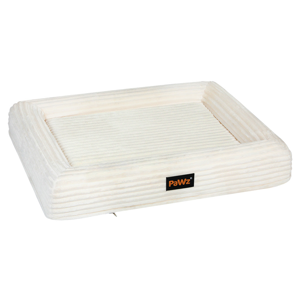 pawz-m-size-orthopedic-dog-bed-with-corduroy-removable-cover-waterproof-washable-beige-1996005463891775488