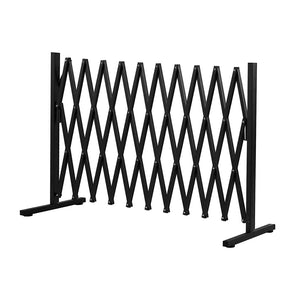 Garden Security Fence Gate Expandable Black-1973194021455138816