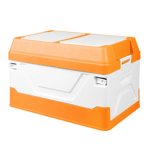 Car Boot Organiser 2 Layer Foldable Orange-1973194056238501888
