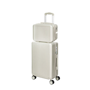 Slimbridge Luggage Suitcase Trolley White 2pc 14"+20"-1973193944170893312