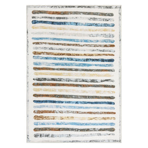 Marlow Floor Rug Short Pile Washable Carpet Soft Plush Non Slip Stripe 200x290-1996005377904349184