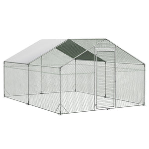 Pawz 400x300x194cm Large Metal Walk-in Chicken Coop Cage-1996005445990486016