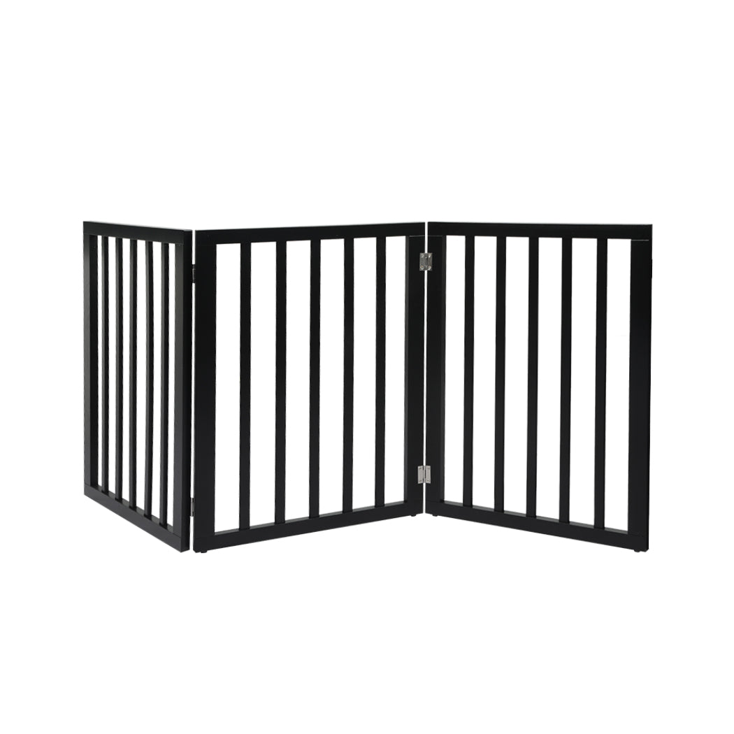 pawz-3-panels-wooden-pet-gate-dog-fence-black-139cm-1973193641983873024