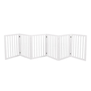 PaWz Wooden Pet Gate Dog Fence Safety White 100 Pack-1973193643762257920
