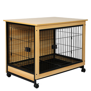 PaWz Wooden Wire Dog Kennel Side End L Large-1973193672535183360