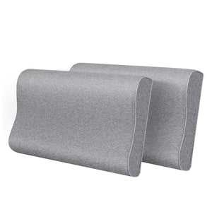 Dreamz Memory Foam Pillow Pillowcase Supprt Grey Rebound-1996005453770919936