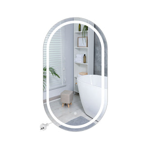 EMITTO LED Wall Mirror Oval Anti-fog 60x100cm-1973193813379911680
