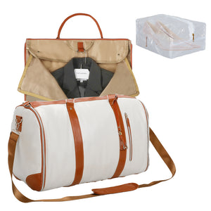 Slimbridge Garment Bags Hanging Suit Duffel Bag Beige-1996005431276867584