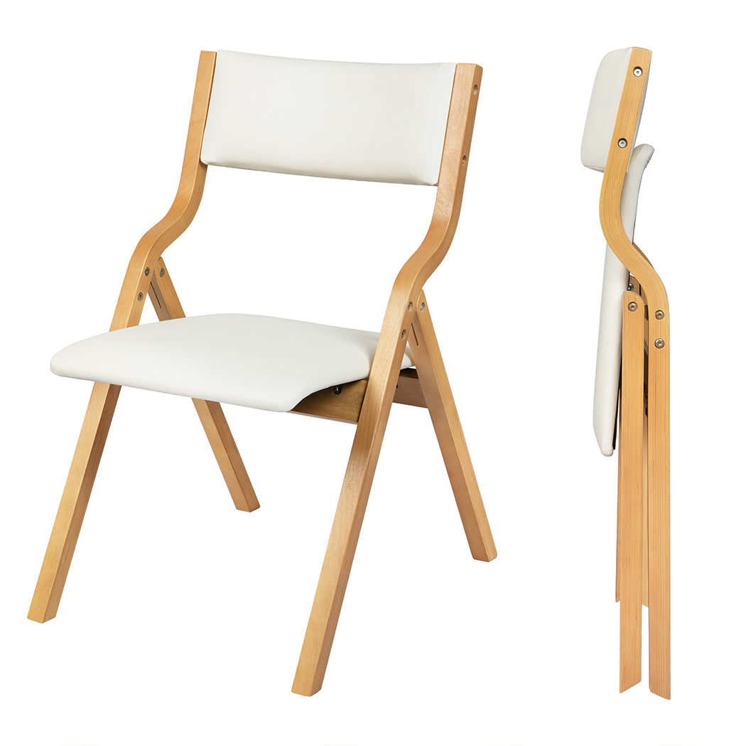 levede-2x-dining-chairs-foldable-pu-beige-1975420497088876544