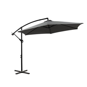 Mountview 3M Outdoor Umbrella Cantilever Grey Without Base-1975420431955529728